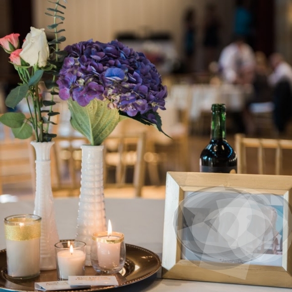 Lot of 40 Vintage Milk White Vases Wedding - Picture 2 of 16